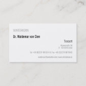 visitekaartjes dierenarts (Voorkant)