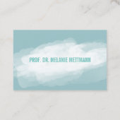 Visitekaartjes discrete waterverven (Achterkant)