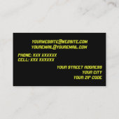 visitekaartjes DJ / Muziek (Achterkant)