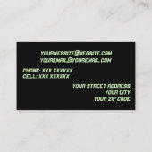 visitekaartjes DJ / Muziek (Achterkant)