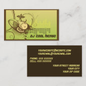 visitekaartjes DJ / Muziek (Voorkant / Achterkant)