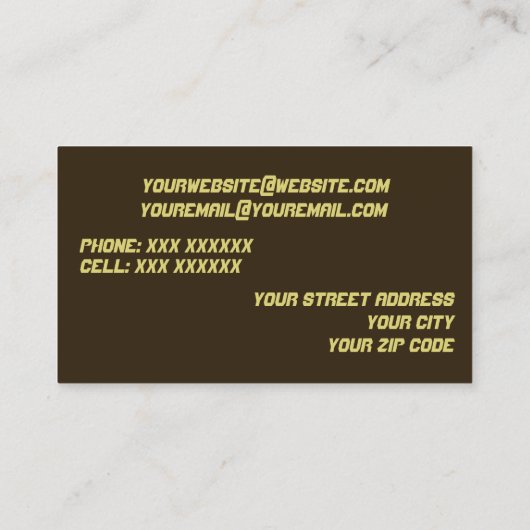 visitekaartjes DJ / Muziek (Achterkant)