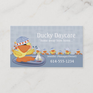 visitekaartjes : Duck speelt in water