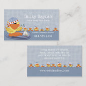 visitekaartjes : Duck speelt in water (Voorkant / Achterkant)