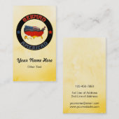 Visitekaartjes Duitse American Map Custom (Voorkant / Achterkant)