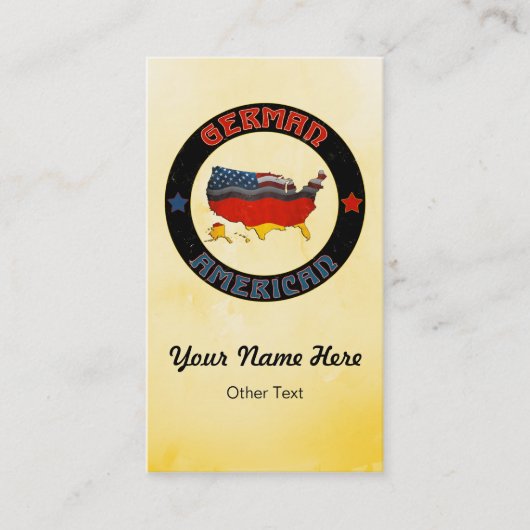 Visitekaartjes Duitse American Map Custom (Voorkant)