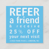 Visitekaartjes - Een Friend Sky Blue raadplegen (Voorkant)