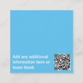 Visitekaartjes - Een Friend Sky Blue raadplegen (Achterkant)