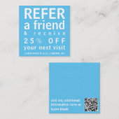 Visitekaartjes - Een Friend Sky Blue raadplegen (Voorkant / Achterkant)