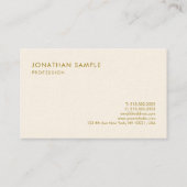 Visitekaartjes Elegant Gold Text Modern Luxury (Achterkant)