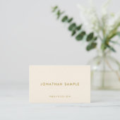 Visitekaartjes Elegant Gold Text Modern Luxury (Staand voorkant)