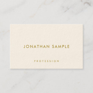 Visitekaartjes Elegant Gold Text Modern Luxury