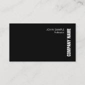 Visitekaartjes Elegant Modern Black White (Voorkant)