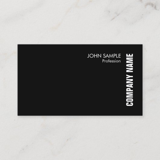 Visitekaartjes Elegant Modern Black White (Voorkant)