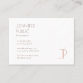 Visitekaartjes Elegant Moderne Monogram Sjabloon (Voorkant)