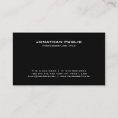 Visitekaartjes Elegant Monogram Modern (Achterkant)