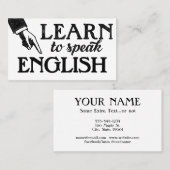 Visitekaartjes Engels taalonderwijs (Voorkant / Achterkant)