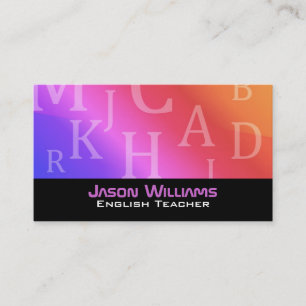 Visitekaartjes Engelse leraren