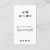 visitekaartjes "Essential Bus Hire" (Voorkant)