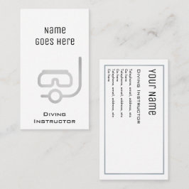 visitekaartjes "Essentiële" duikinstructeur