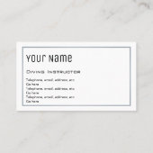 visitekaartjes "Essentiële" duikinstructeur (Achterkant)