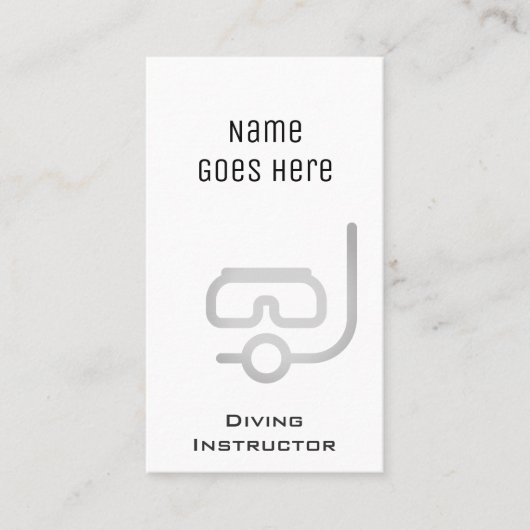 visitekaartjes "Essentiële" duikinstructeur (Voorkant)