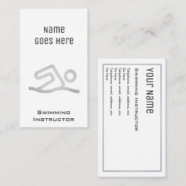 visitekaartjes "Essentiële" zweminstructeur