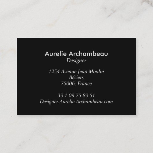 Visitekaartjes - Eucalyptus Wreator B/W (Achterkant)