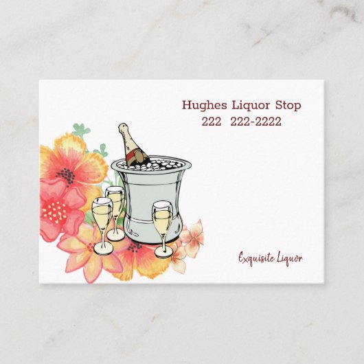 Visitekaartjes, Exquisite Liquor Store Visitekaartje (Voorkant)