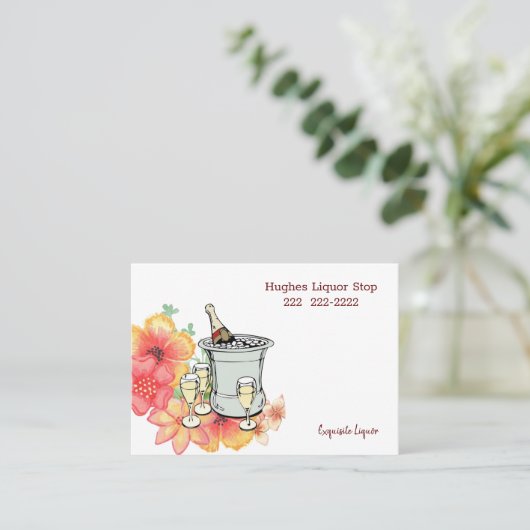 Visitekaartjes, Exquisite Liquor Store Visitekaartje (Staand voorkant)