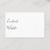 Visitekaartjes - Floral Wreatdesign2 (Achterkant)