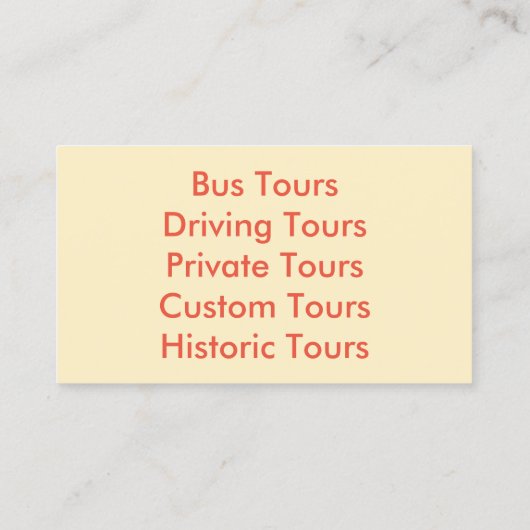 Visitekaartjes - FLORIDA (Achterkant)