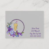 Visitekaartjes, Florist Floral Teddy Visitekaartje (Achterkant)