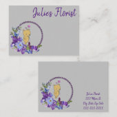 Visitekaartjes, Florist Floral Teddy Visitekaartje (Voorkant / Achterkant)