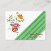 Visitekaartjes, Florist Floral Visitekaartjes (Achterkant)