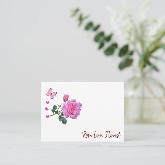 Visitekaartjes, Florist Floral Visitekaartjes (Staand voorkant)