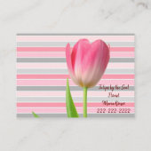 Visitekaartjes, Florist FlowerStripe-Visitekaartje Visitekaartje (Achterkant)