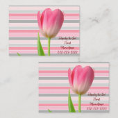 Visitekaartjes, Florist FlowerStripe-Visitekaartje Visitekaartje (Voorkant / Achterkant)