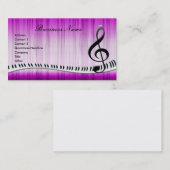 Visitekaartjes G-Clef en Muzieknoten (Voorkant / Achterkant)