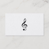 Visitekaartjes G-Clef en Muzieknoten (Achterkant)