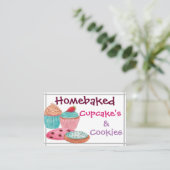 Visitekaartjes - gebakken koekjes en koekjes 2 (Staand voorkant)