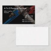 Visitekaartjes gelicentieerde Plumber Service (Voorkant / Achterkant)