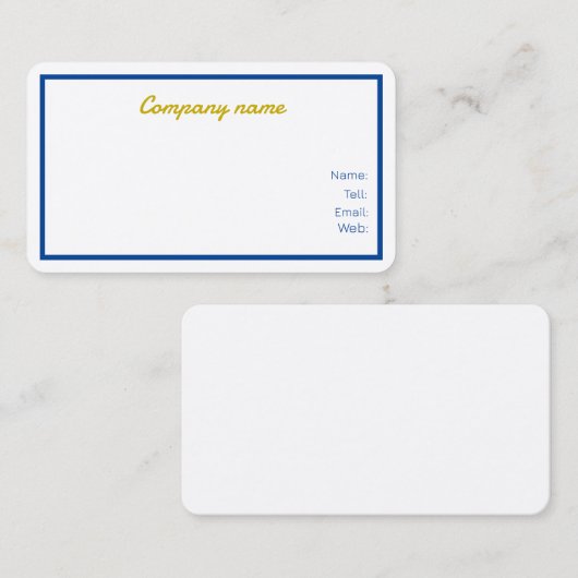 Visitekaartjes Gepersonaliseerd (Voorkant / Achterkant)