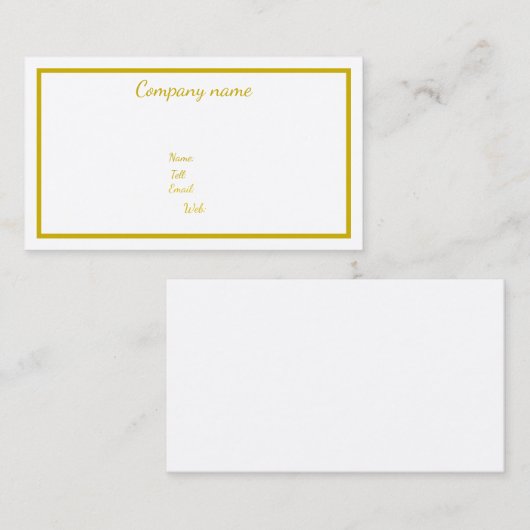 Visitekaartjes Gepersonaliseerd (Voorkant / Achterkant)