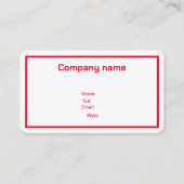 Visitekaartjes Gepersonaliseerd (Voorkant)