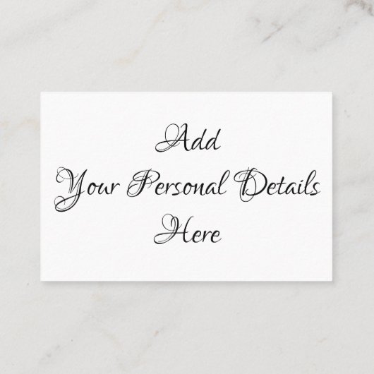 Visitekaartjes - Gepersonaliseerde Floral Wreator (Achterkant)