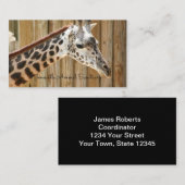 Visitekaartjes Giraffe (Voorkant / Achterkant)