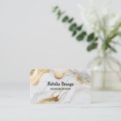 Visitekaartjes Gold Glitter (Staand voorkant)