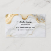 Visitekaartjes Gold Glitter (Achterkant)