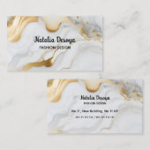 Visitekaartjes Gold Glitter (Voorkant / Achterkant)